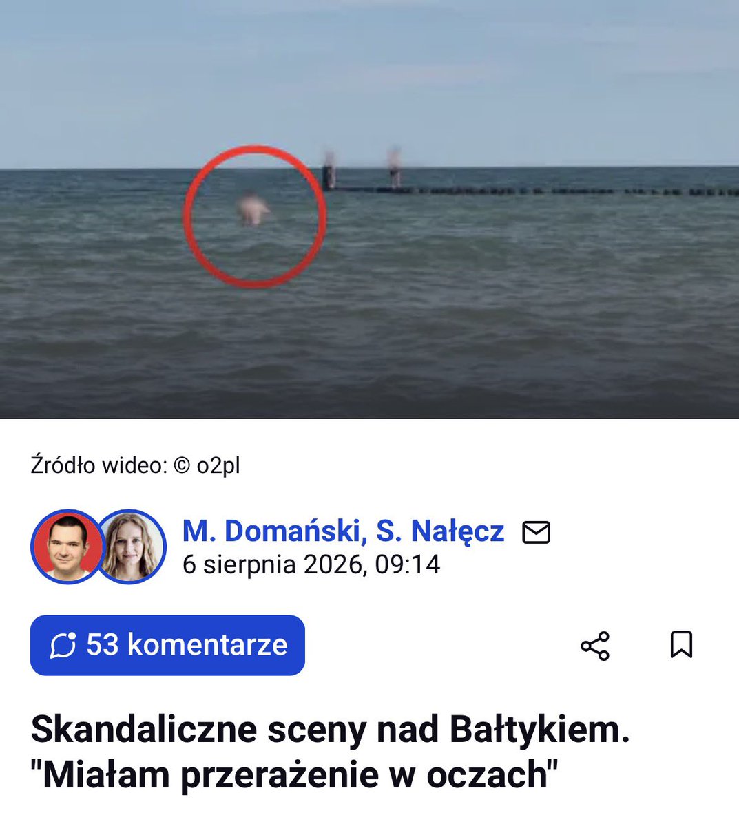 M_Domanski's tweet photo. Dorosły nagrywał, a nastoletnie osoby ryzykowały życiem. Kolejne bulwersujące sceny nad Bałtykiem na https://t.co/ZK0j5yRGGc komentuje @KluskaSebastian. https://t.co/YAoIRKxciZ