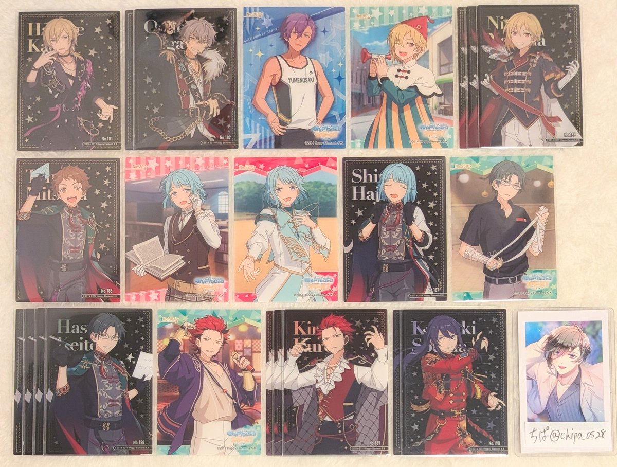 chipa_0528's tweet photo. 【交換・譲渡】あんさんぶるスターズ あんスタ クリアカード クリカ

譲⇢画像1~5枚目
求⇢マヨイ>翠 友也 巽 or 記載額➕送料

✰初回の方はリトリン必読
✰郵送でのお取引のみ
✰リプに詳細画像あり

お気軽にお声がけください🎀 https://t.co/U4q9AfCjjw