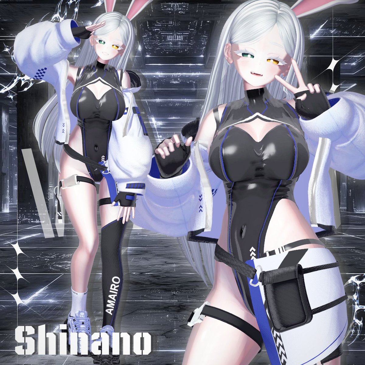 Amairo_Booth's tweet photo. 近未来×スポーティーをテーマに制作した、新作テックウェアです⚡

発売記念イベント開催！🎉

🎁 参加方法
・このポストをRP（リポスト）
・このアカウントをフォロー
抽選で 3名様 にお好きな衣装をプレゼントします！✨
たくさんのご参加、お待ちしております🧡

#Amairo_Booth #VRC #VRChat https://t.co/eEP7fQBCuR