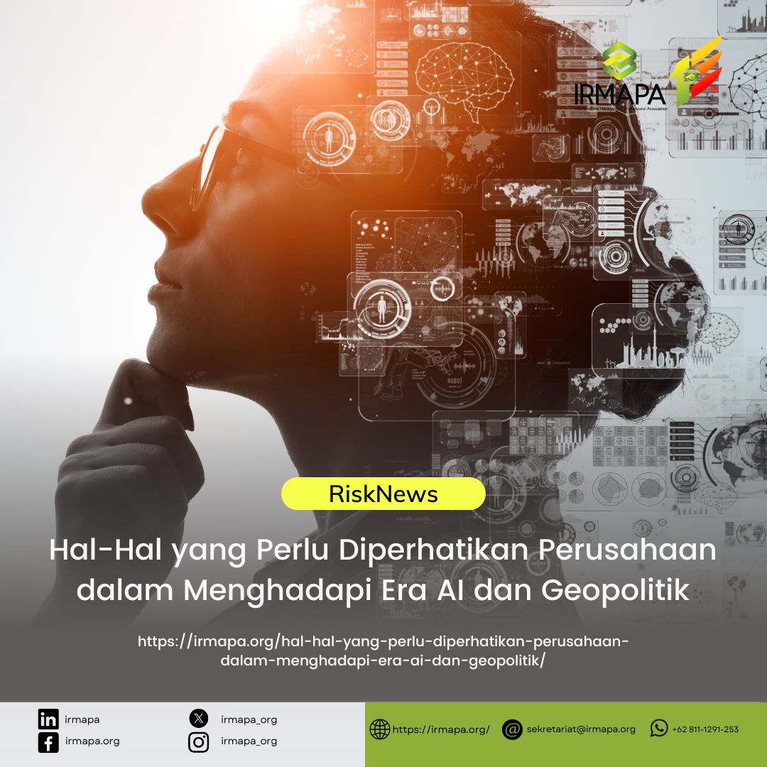 irmapa_org's tweet photo. HAL-HAL YANG PERLU DIPERHATIKAN PERUSAHAAN DALAM MENGHADAPI ERA AI DAN DEOPOLITIK

🔗 Baca selengkapnya:
https://t.co/bskftomF0f

#ArtificialIntelligence #Geopolitik #EnterpriseRiskManagement #IRMAPA https://t.co/VPRtJcINP5