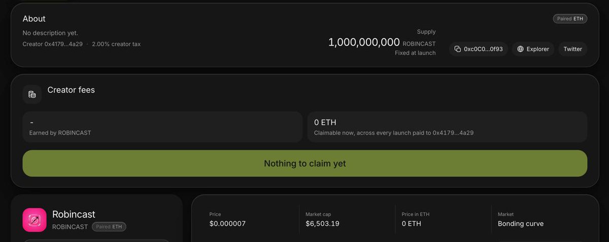 robincastfi's tweet photo. Ozzy @MEADGod , Can you fix creator fees issues ? https://t.co/gYIcpmYsZh