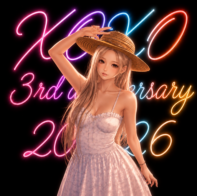 Ruca1225xoxo's tweet photo. XOXO 3rd Anniversary

　2026.8.10 (Mon) 21:00~ START🌊

　Music Festival🎧️️＋ Bingo Game🎲

　https://t.co/1hQ3S8aYCG

　飛びきりの夏フェスをお届けします♡

　＃SL　＃XOXO　＃Anniversary https://t.co/sQXpMbowLN