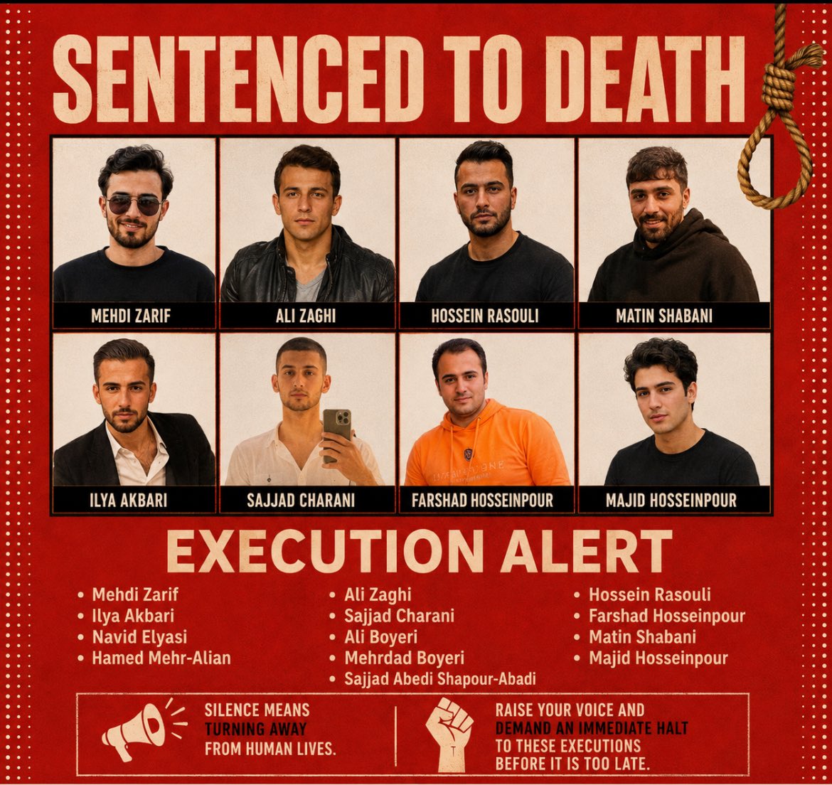 DGascoign3's tweet photo. 🚨🚨 URGENT: HOSSEIN RASOULI AT IMMINENT RISK OF EXECUTION 🚨🚨

Hossein Rasouli is another young political prisoner at grave risk of execution in the fabricated Shandiz Mashhad case. 🆘

Arrested during protests, subjected to severe torture, and denied a fair trial, his life is currently hanging by a thread as security authorities target the youth of Mashhad. Do not let his name be forgotten! Amplify his voice, tag international human rights bodies, and demand an immediate halt to all execution sentences in Iran! #StopExectionInIran