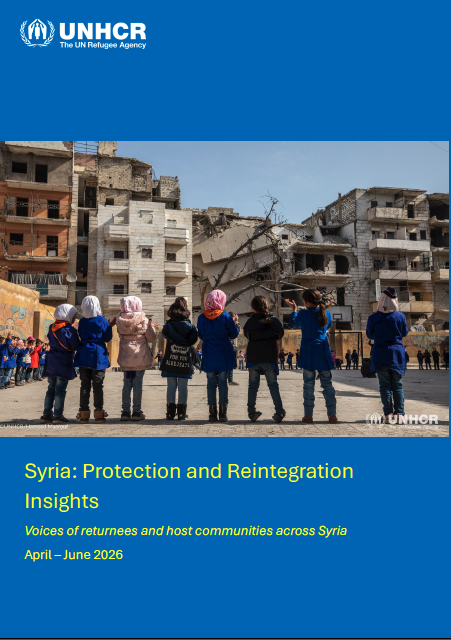 UNHCRinSYRIA's tweet photo. Drawing on 9,000+ interviews across Syria, UNHCR  Protection and Reintegration Insights Report II offers key insights into return and reintegration, underscoring that sustainable return depends on protection, services, livelihoods, and community support. https://t.co/wy7LY37SI5 https://t.co/dfenU55luE