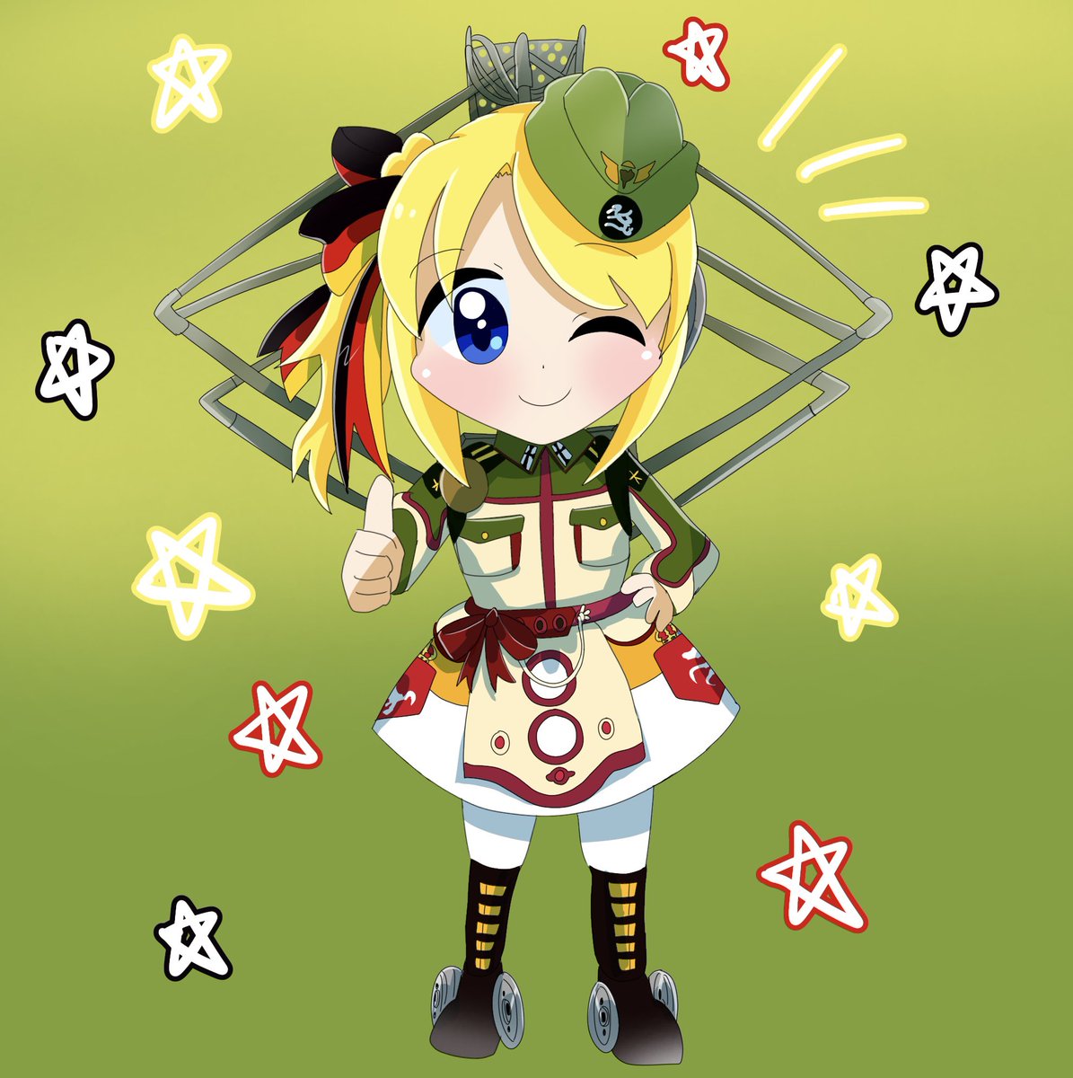 ememo_green's tweet photo. #駅メモファンアート 
シャルちゃん🎂 https://t.co/NxuDIGQaNo