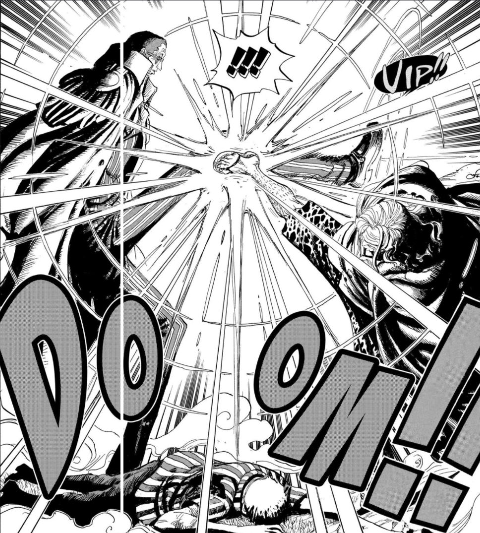 Sauron000003578's tweet photo. #ONEPIECE1190 
Quand tu vois ce que Gaban arrive à faire contre le boss du monde on ne peut que conclure que Rayleigh c br contre Kizaru 
Oda vous laisse tellement rien miskin https://t.co/ig9vAwTfPK