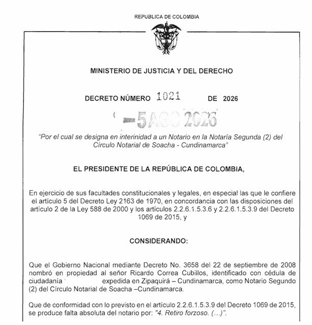 AForeroM's tweet photo. Sigue la feria de notarías en las postrimerías del gobierno de @petrogustavo.

El bendecido y afortunado en este caso es el ex-senador @intiasprilla.

Sin ninguna clase de pudor están raspando la olla hasta el último minuto. https://t.co/NBCwQYzlfy