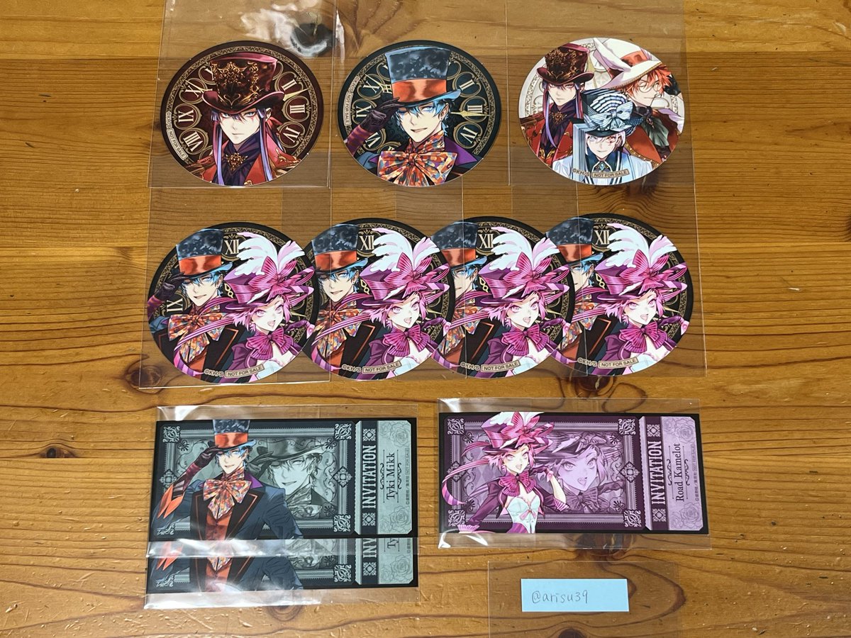 Dグレ カフェ ドリンク特典 コースター アレン D.Gray-man×THEキャラ