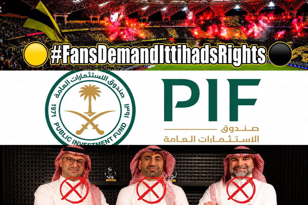 11_chiico's tweet photo. لسنا ضد أحد، نحن مع العدالة. نريد بيئة تنافسية عادلة تُمنح فيها جميع الأندية الفرص نفسها دون تمييز.

We are not against anyone. We stand for fairness. Football grows stronger when every club is treated equally and given the same opportunities.

🟡 #FansDemandIttihadsRights ⚫️ https://t.co/sXXT6cgXpj