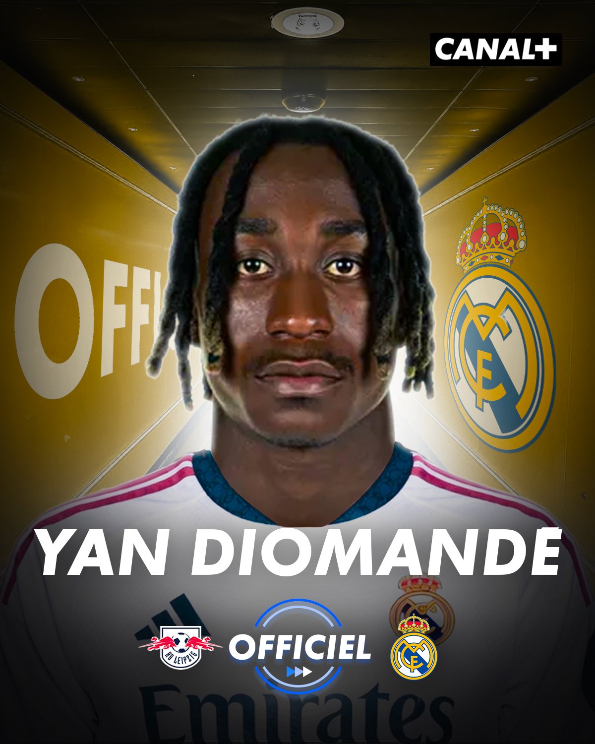 YAN DIOMANDÉ REJOINT LE REAL MADRID ⚪️

Après de longues semaines de n...
