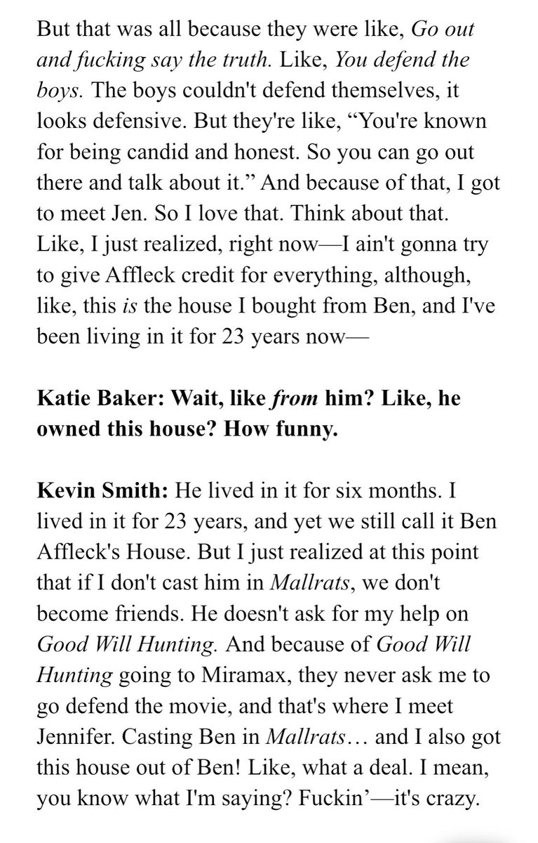 katiebakes's tweet photo. so when I interviewed Kevin Smith about MALLRATS this topic kinda came up but then it went in a direction I did NOT expect— https://t.co/8qGGhM45sJ