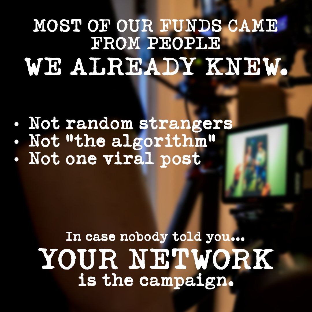 IndieF1lmPod's tweet photo. Crowdfunding isn’t dead! But “post and pray” might be...

We’re breaking down how we funded our $40K indie feature, what actually worked, and what we’d do differently.

New episode out now! https://t.co/Vluks2e2sW https://t.co/vLukIb6YmM