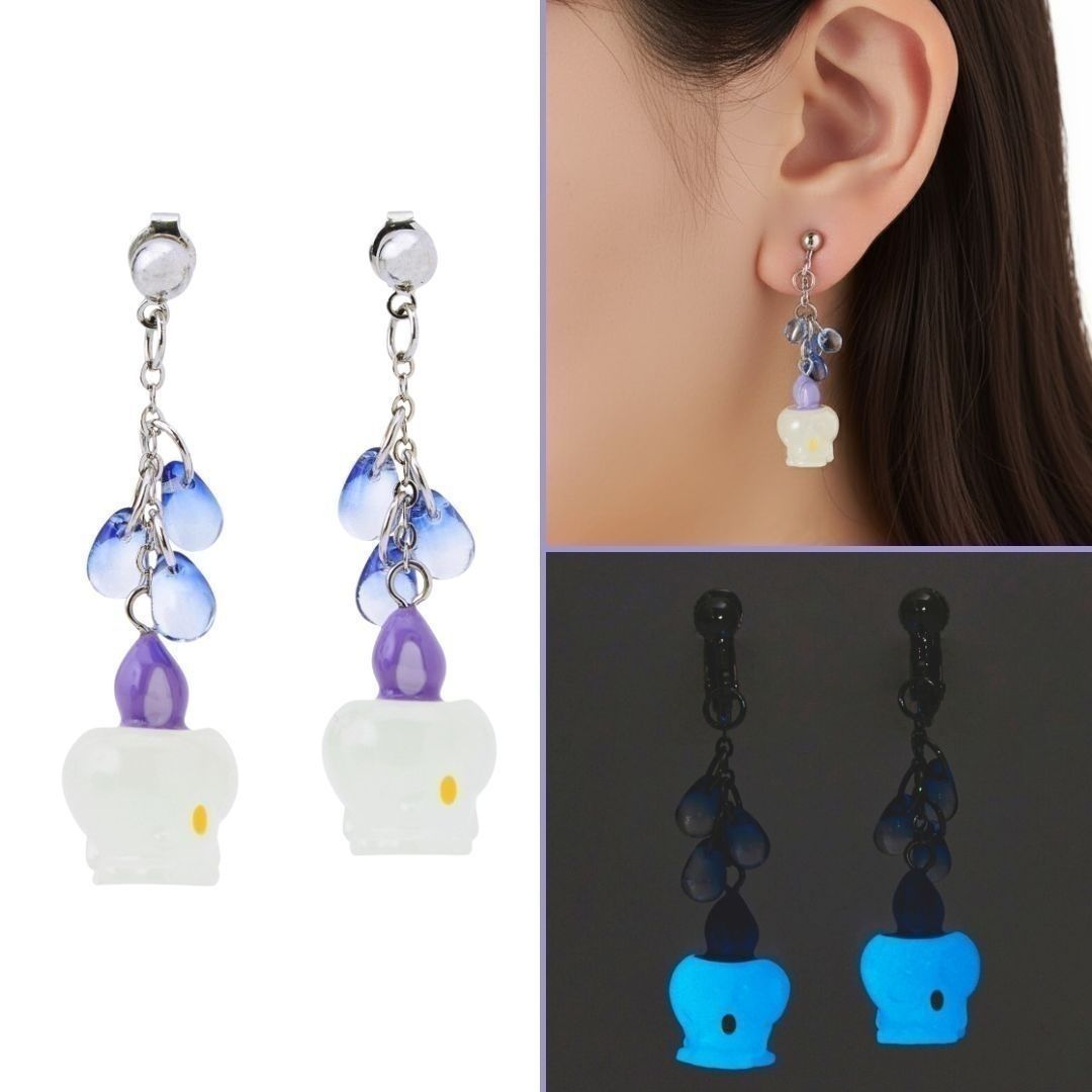 mecchaJP's tweet photo. 🕯️ Litwick said: “I’ll light up your outfit.” 💜✨ 
Pokémon Earrings  - Litwick - Check it out at the link below!
🛑 https://t.co/p287xeuZBo 

#Pokemon #Litwick https://t.co/N1sExvFLMt