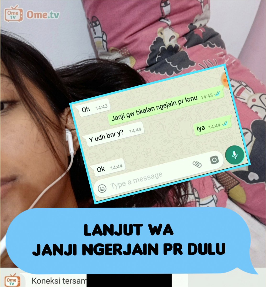 Dokter_OmeTv's tweet photo. ometv lanjut ngobrol di wa malah janji kerjain pr.. https://t.co/rKcD0b2nw5