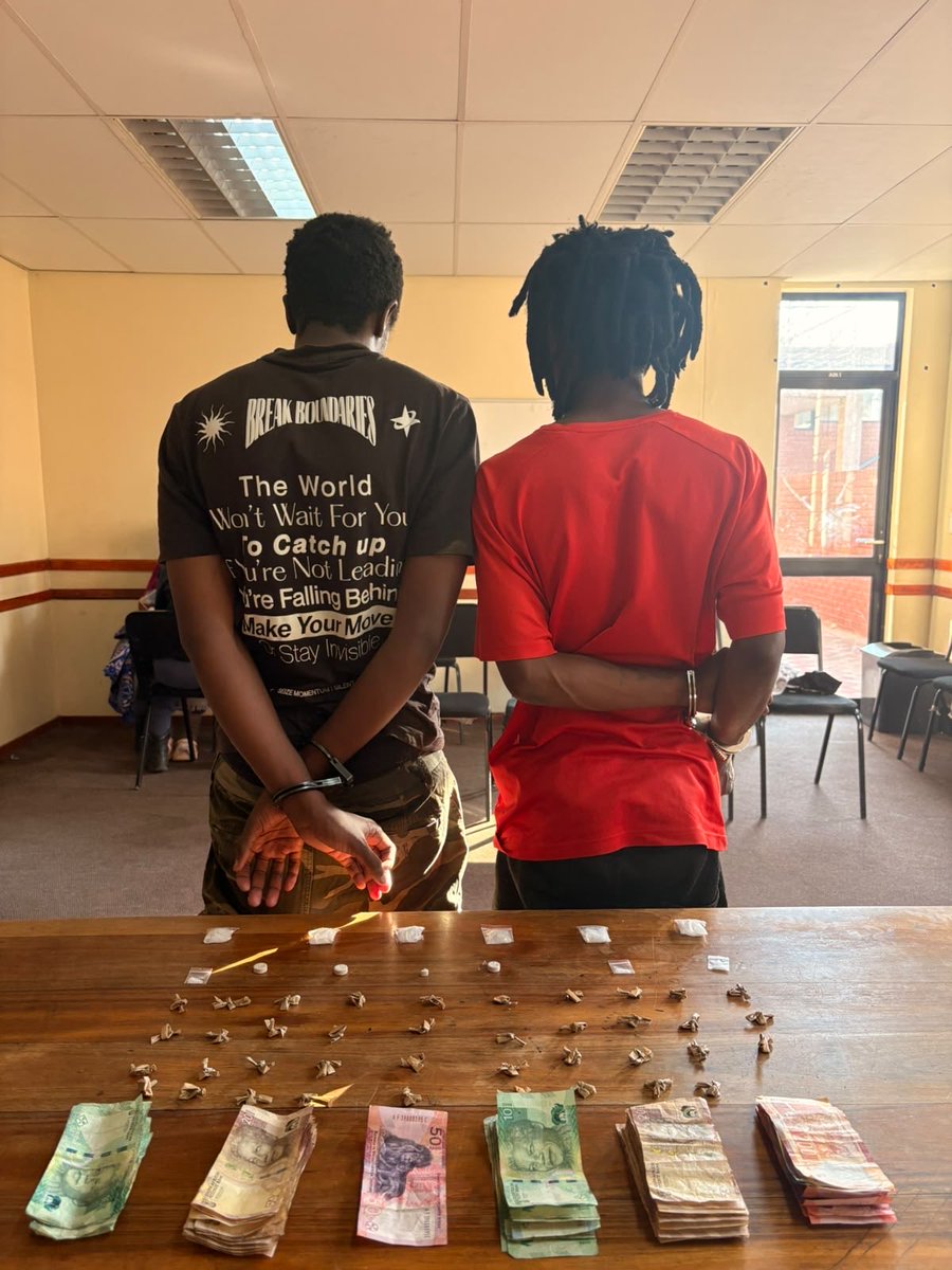 SAPoliceService's tweet photo. #sapsFS [OPERATION SHANELA II NETS MULTIPLE DRUG DEALERS ACROSS ZAMDELA AND SASOLBURG]

Members of the #SAPS Welkom #AntiGangUnit Section C2, deployed in the Fezile Dabi District for the ongoing high-visibility, disruptive Operation Shanela II, continue to ensure that drug dealers find no safe haven in the province following a series of successful busts, arrests, and seizures.

The tactical interventions yielded the following operational successes:

Angola Section, Zamdela: While conducting patrols, members spotted suspicious activity at a local residence and maintained close observation. At approximately 21:00, officers tactically approached and gained entry to the premises.

A 49-year-old African male who attempted to flee was swiftly apprehended. Upon searching the suspect and the house, officers discovered quantities of nyaope, mandrax, and crystal meth, along with an undisclosed amount of cash. He was arrested for dealing in and possession of drugs.

Extension 3, Zamdela: Acting on a tip-off from a concerned community member regarding illicit drug sales, the team set up an observation post at an identified house due to frequent foot traffic. Officers closed in and caught two male suspects actively dealing drugs. A search resulted in the seizure of crystal meth and an undisclosed amount of cash.

Acacia Passage, Sasolburg: While finalising documentation for the previous arrests, the unit received actionable information regarding drugs being transported in a specific vehicle near Acacia Passage, behind the ZIO Complex. Officers set up an ambush at the location. At approximately 17:30, the vehicle matching the provided description arrived. As members tactically approached, the driver of the silver Honda sped off. The driver lost control on a curve along Harrismith Road, crashing into a tree and severely damaging the vehicle.

Two foreign national suspects, both aged 39, exited the vehicle and tried to evade arrest on foot but were quickly cornered. Officers seized drugs found in their personal possession and further uncovered additional drugs hidden under the vehicle’s dashboard, along with mandrax, crystal meth, and cash. Both suspects were arrested for possession of drugs, with additional charges of reckless and negligent driving.

Taxi Rank near ZIO Complex, Zamdela: On Monday, 03 August 2026, members patrolling the taxi rank near the ZIO Complex noticed suspicious activity and intercepted two males, aged 42 and 44, who were actively selling drugs. A search yielded crystal meth, nyaope, and cash, leading to their immediate arrest.

While at the taxi rank, officers received further intelligence concerning foreign nationals operating a drug den at a residence in Sasolburg. The team promptly proceeded to the address, where a targeted search of a room led to the recovery of crystal meth, mandrax, and an undisclosed amount of cash. Two foreign national suspects, aged 33 and 35, were taken into custody.

All arrested suspects are expected to appear in the local Magistrate’s Court soon to face charges ranging from dealing in drugs, possession of drugs, and reckless and negligent driving.

#FightingCrime #DrugsOffTheStreets ST

https://t.co/xIHycwjdSx
