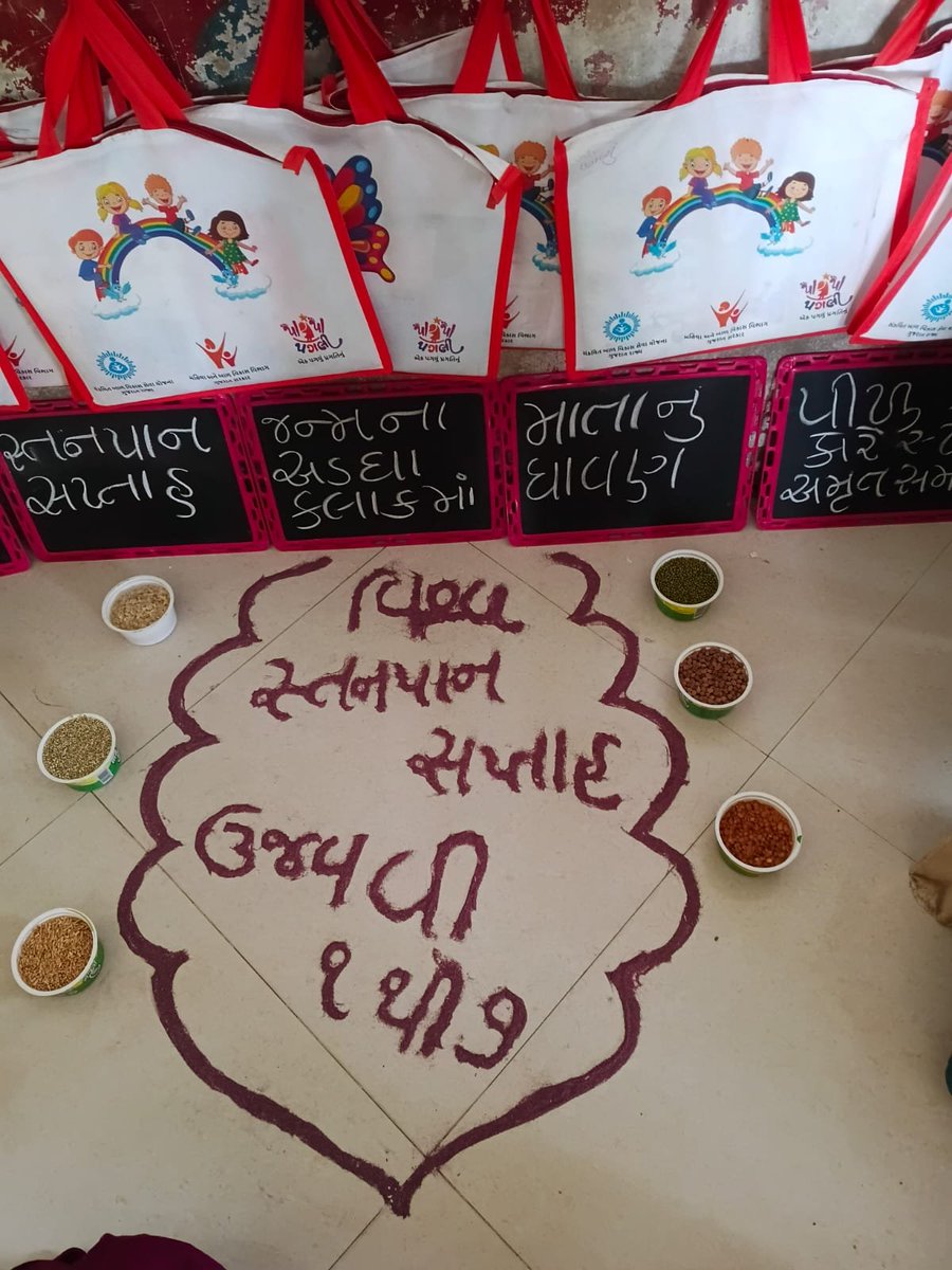 POICDSMehsana's tweet photo. આજ રોજ મહેસાણા જિલ્લામાં વિશ્વ સ્તનપાન સપ્તાહ અંતર્ગત મમતા દિવસે સગર્ભા માતા અને ધાત્રી માતાઓને સ્તનપાન વિશેનું મહત્વ વિશે સમજ આપવામાં આવી.
#breastfeedingweek2026 #WCD
@ddo_mehsana
@CollectorMeh
@manisha_vakil
@CMOGu https://t.co/crjEBbyvZ9