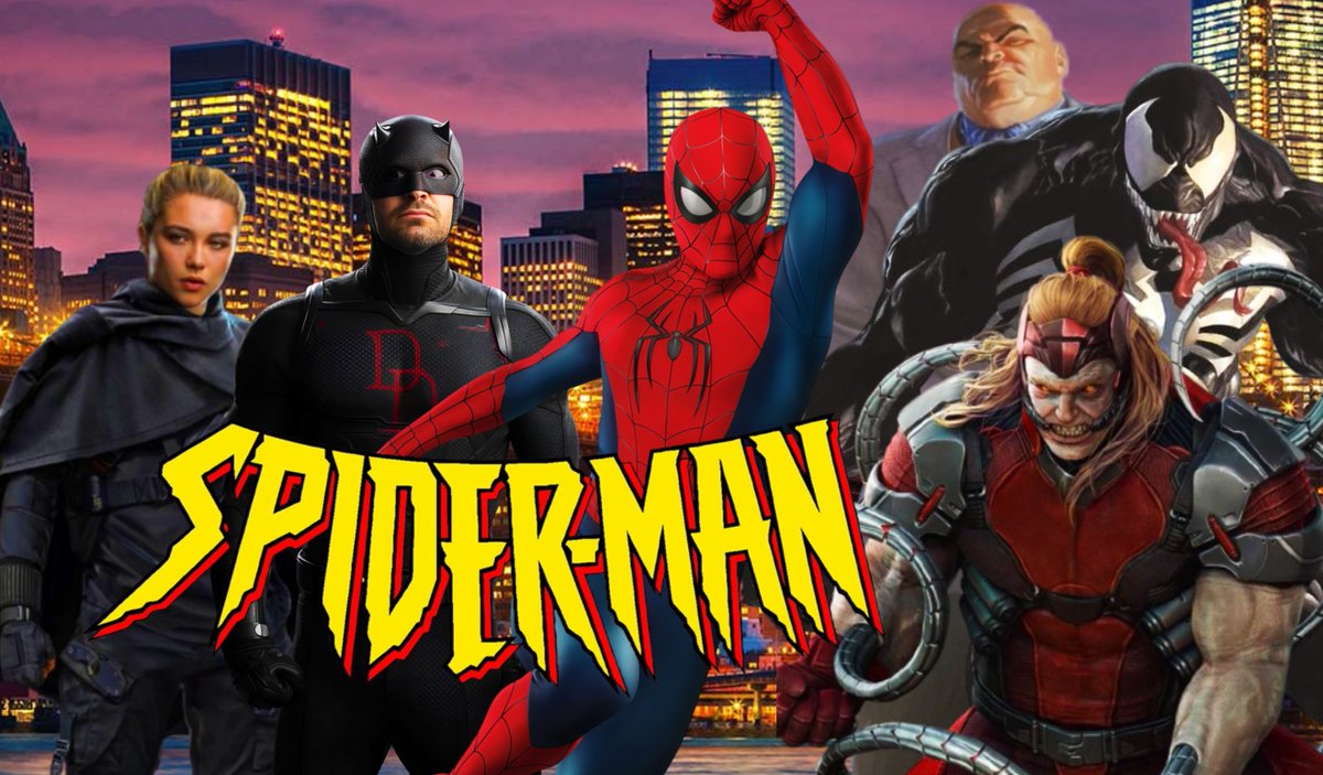 _ChristopherM's tweet photo. Manifesting SPIDER-MAN 5...
#SpiderMan5 #BlackWidow #Daredevil #TheKingpin #Venom #OmegaRed #TheHand @Florence_Pugh @TomHolland1996 @Kevfeige @louisde2
@destindaniel @vincentdonofrio @MandoMichael @JoeManganiello https://t.co/DEsDIL8v3G