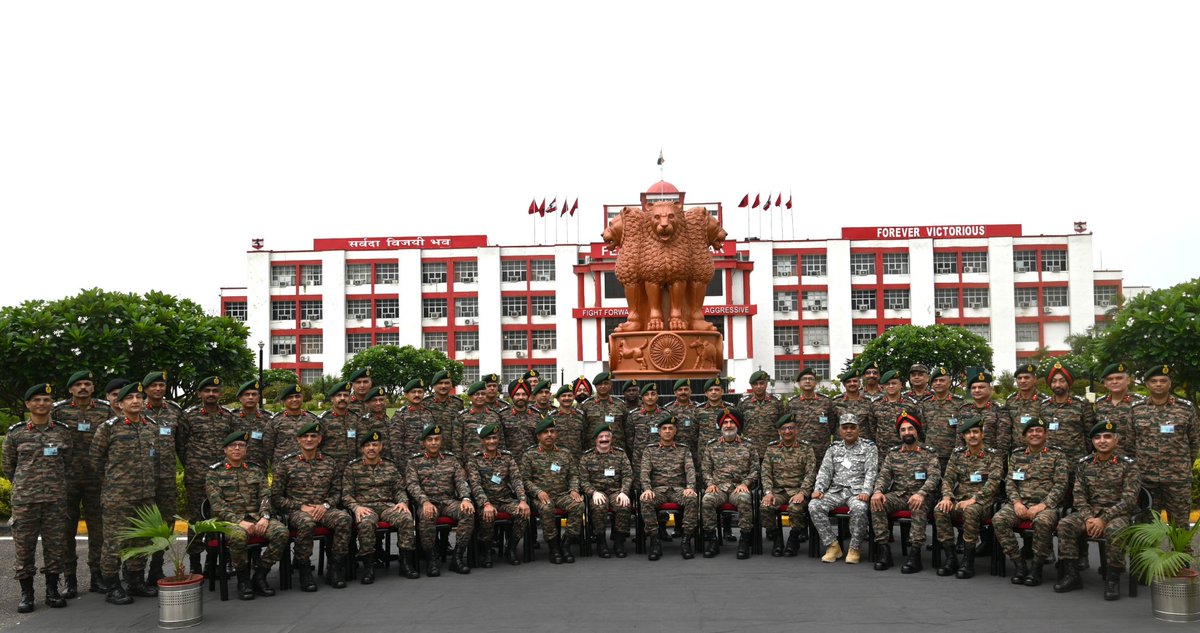 SWComd_IA's tweet photo. Transforming Warfighting. Enhancing Combat Readiness.

Lt Gen Mohit Malhotra, #ArmyCommander, #SaptaShaktiCommand, visited #BathindaMilitaryStation from 04 to 06 Aug where he had operational discussions with field commanders for a comprehensive review of the prevailing operational environment.

The #ArmyCommander emphasised upon continuous evolution of warfighting skills and Tactics, Techniques and Procedures (TTPs) to meet the demands of technology-driven, multi-domain battlefields of the 21st century. He underscored the need for agile, informed and adaptive operational planning, duly incorporating technology, to maintain decisive combat advantage.

#IndianArmy #OperationalReadiness 
#ChetakCorps #TechAbsorption

@adgpi
 @HQ_IDS_India 
@PRODefRjsthn 
@prodefencechan1
@zeerajasthan_ 
@DDNewslive 
@AkashvaniAIR 
@ddrajasthantv