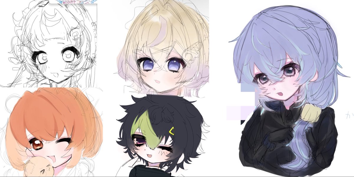 Mirenai_'s tweet photo. 繋がり🏷️とか出したいのに絵書かなすぎて半分以上が未完成絵でしんど
いや全然私これリトリンに置いたけどね… https://t.co/RYSyTEaZ8b