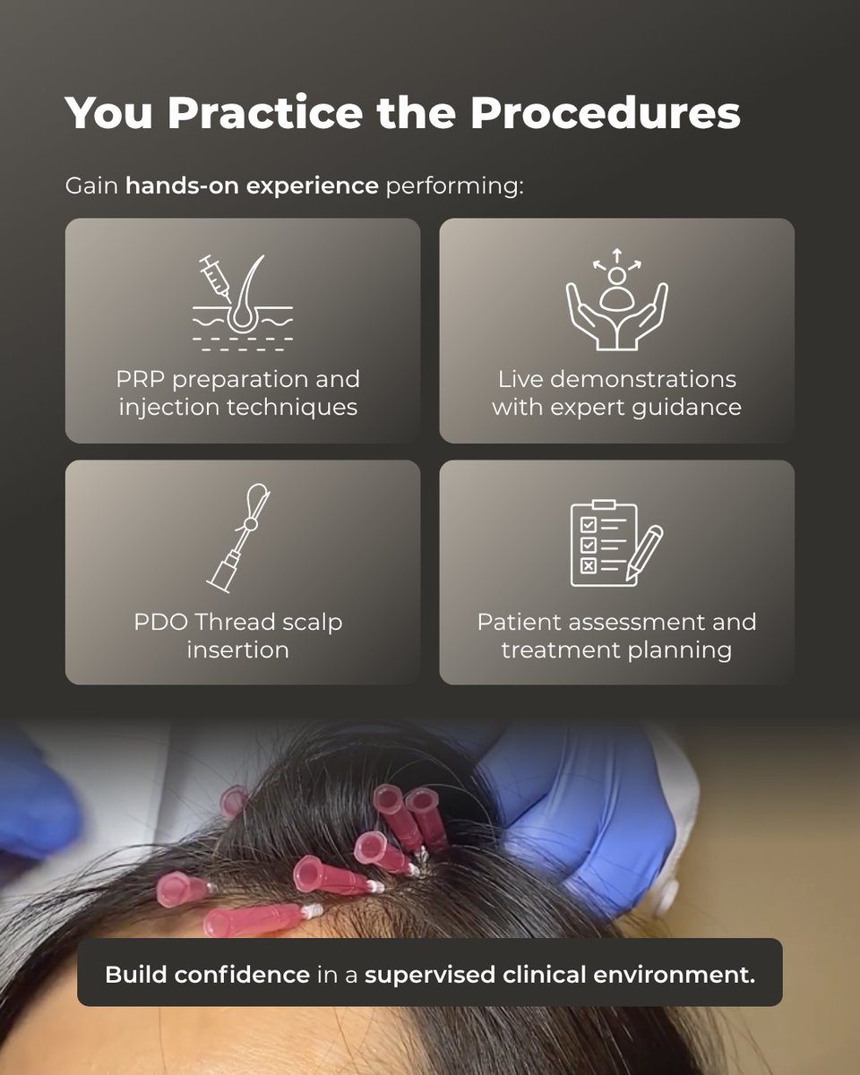 EmpireMedical's tweet photo. 💡 Things You Didn't Know About Hair Restoration Training

Hair restoration is no longer just about PRP. Today's patients expect comprehensive, personalized treatment plans—and that's exactly what you'll learn with Empire Medical Training.

>> https://t.co/PWOfhjiDgh https://t.co/cGruWC38lM