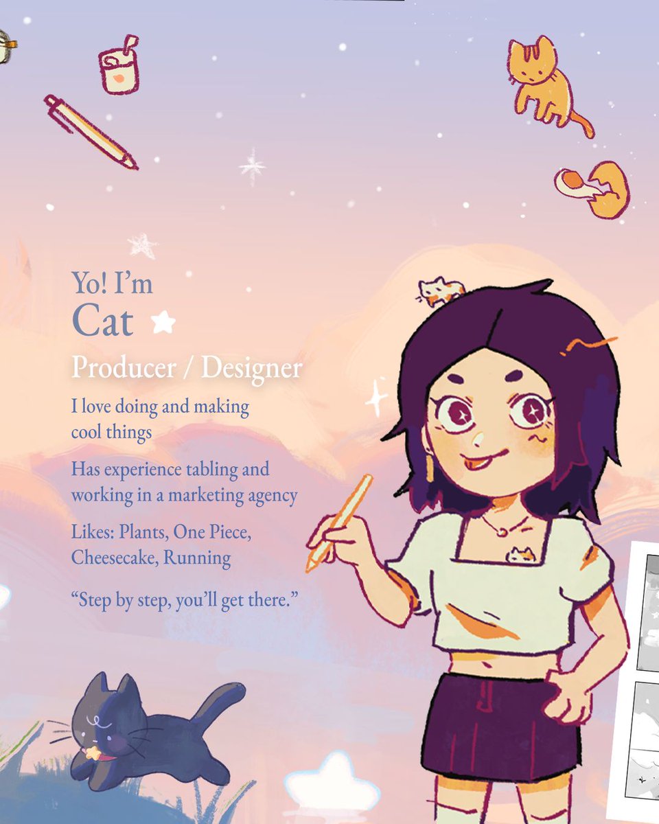 AstriStudio_'s tweet photo. MEET LIZ 🌻 @dewream
Hi hi! I’m Liz, I love working with amazing creators and seeing projects come to life, it brings me so much joy!

MEET CAT 🐱 @catsudonnn
yo! I’m cat and I love doing and making cool things 🤩 I love stories that make you feeel

Join us in writing the stars🌟 https://t.co/9WWgtSREjR