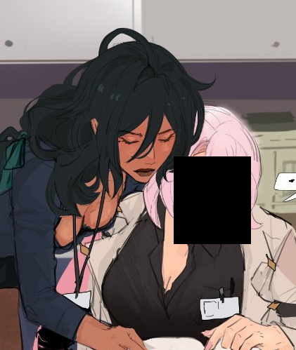 souucel's tweet photo. i think for comedic effect im going to start doing this where i censor sa's face just so it stays consistent with how marah and vita refuse to mention her by name like she's satan incarnate https://t.co/GVue2YMxDK