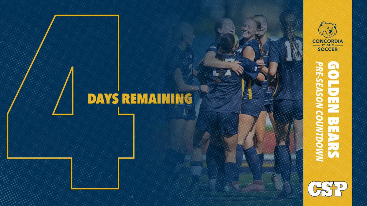 CSPBearsSOC's tweet photo. The wait is almost over! Just 4 DAYS left! Get excited, everyone! 
#GoBears https://t.co/m9DN5tbsqU