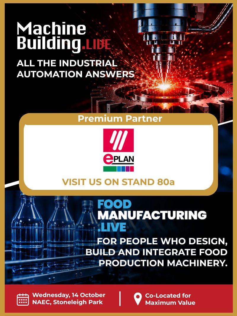 MachBuild's tweet photo. 🌟 @EPLAN_global is helping manufacturers transform how they design, develop &amp; deliver machines through intelligent engineering software.
📅 Wed 14 October
📍 NAEC, Stoneleigh Park, Warks
🎯 Stand 80a
#MachineBuildingLive #EngineeringSoftware #DigitalEngineering #Industry40 https://t.co/LwZeKjSk16