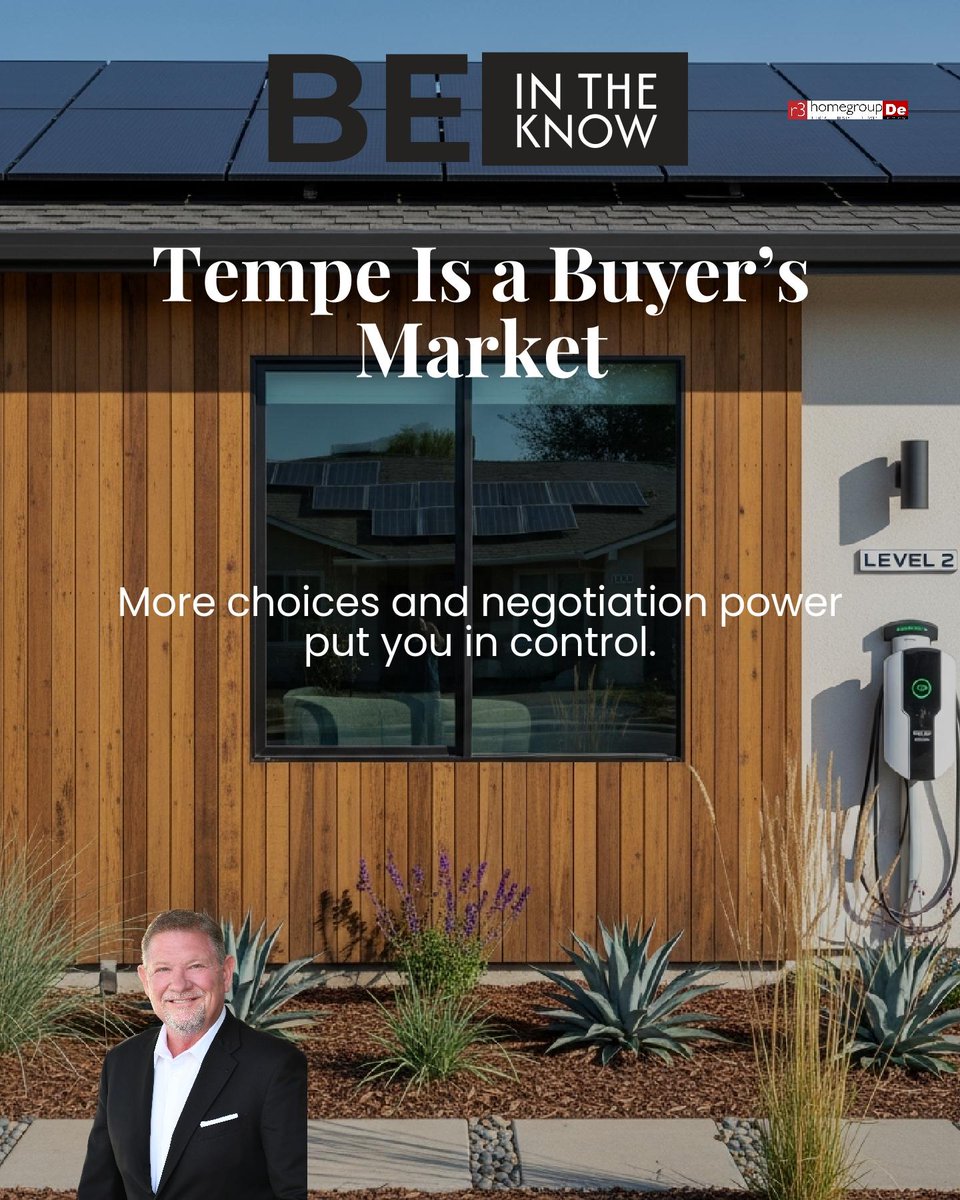 Paul_Eide_MN's tweet photo. Tempe’s buyer’s market puts you in the driver’s seat, more options, more room to negotiate, especially in top neighborhoods. 

How would you approach your offer strategy now? https://t.co/OSdSsvNiR1