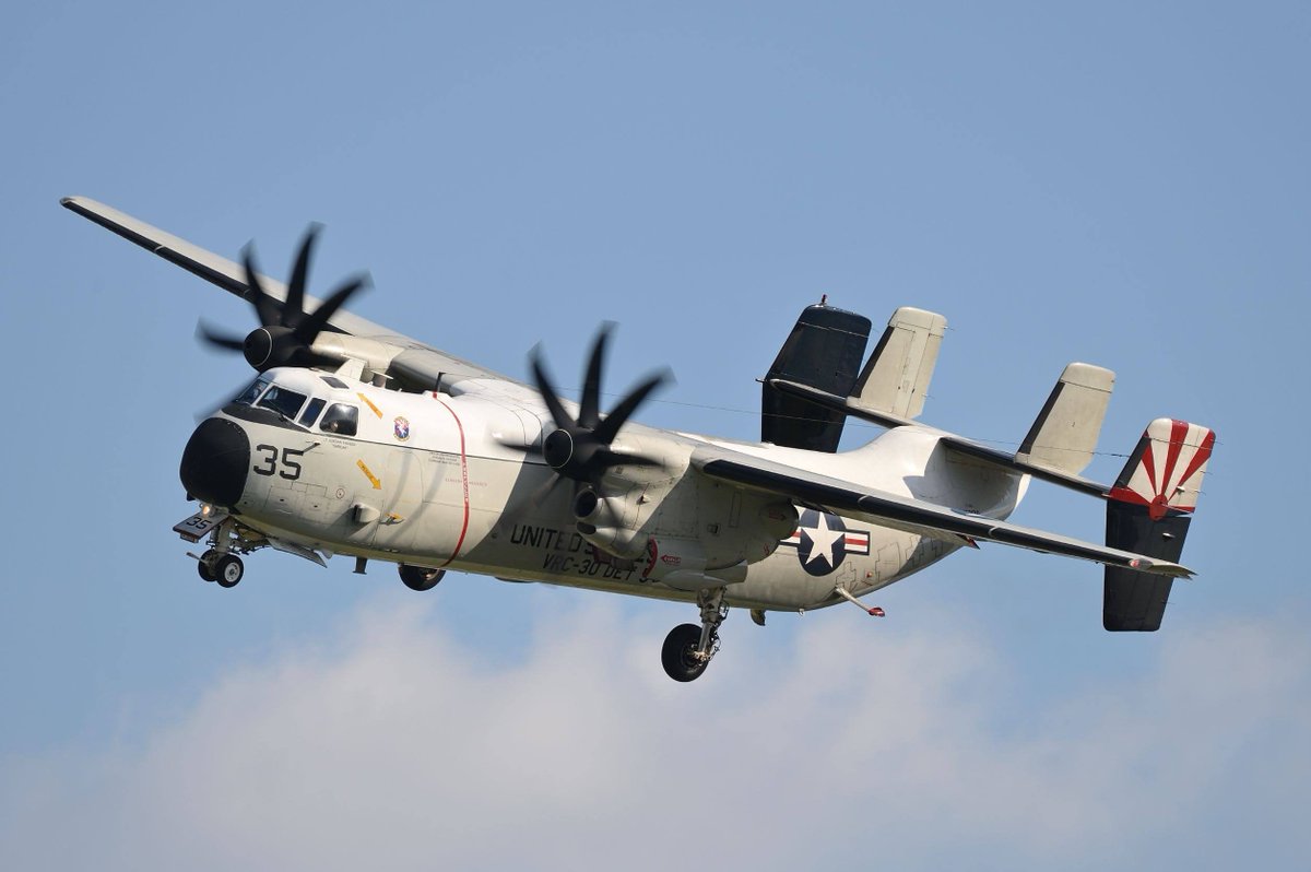 MikeOscar454511's tweet photo. 見慣れた機体が消えるのは本当に寂しいですね…。C-2Aグレイハウンド、60年間本当にお疲れ様でした✨ステキなシーンをたくさん撮らせてくれてありがとうございました😊
#C2A #COD #greyhound #vrc30det5 https://t.co/RRATCvxlKY