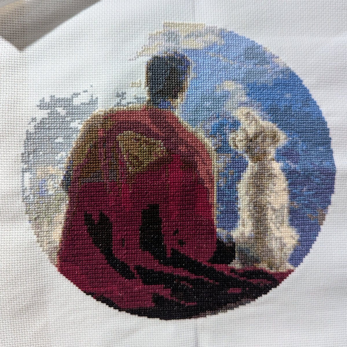 fromching's tweet photo. Superman &amp; Krypto

#クロスステッチ #crossstitch https://t.co/hmfLvsbkEr