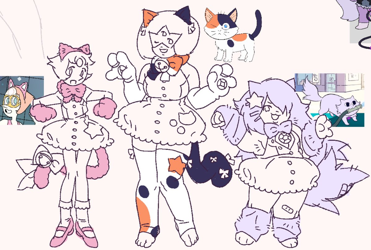 stiffcorpse00's tweet photo. Crystal cats or whatever #stevenuniverse https://t.co/hpErhYV2J7