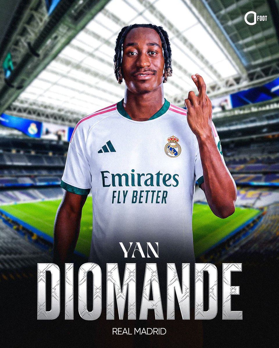 ActuFoot_'s tweet photo. 🚨💣 OFFICIEL ! YAN DIOMANDÉ 🇨🇮 REJOINT (ENFIN) LE REAL MADRID !!!!!! 🤍

Montant du transfert : 125 M€ + 15 M€ DE BONUS. 🤑

LA FIN D’UN LONG FEUILLETON !!! https://t.co/bHS0Kf2aTW