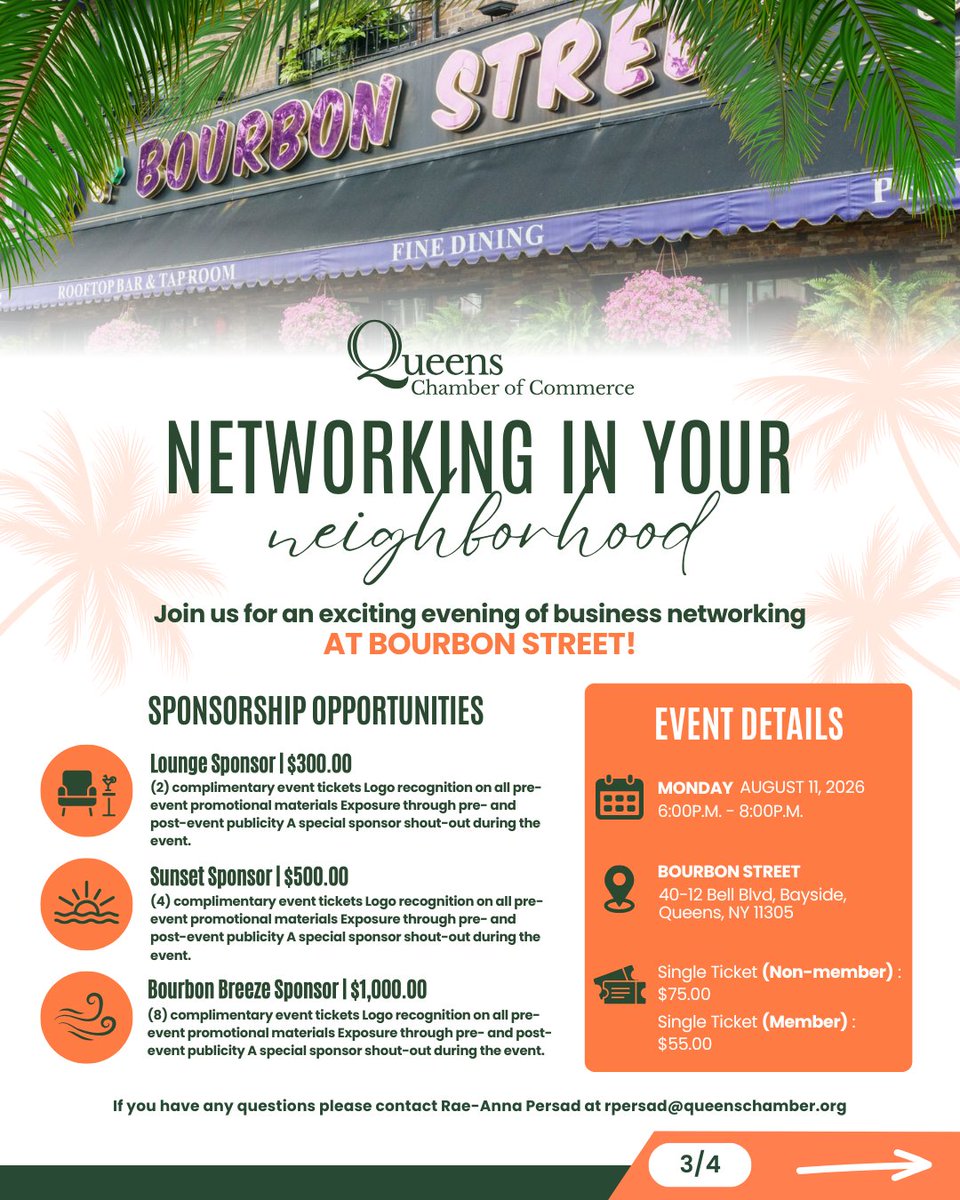 QueensChamber's tweet photo. ☀️🌻 August is here, Queens! Our QCC calendar is packed with opportunities to help your business connect, learn, and grow! Don’t miss out on:

🤝 Mixers & Community Fairs
🔗 Powerful networking opportunities
🎓 Insightful webinars designed to strengthen your business skills

Whether you're setting new goals, building your brand, expanding your network, or taking your business to the next level, QCC is where Queens does business. 💼✨

Tag a fellow entrepreneur, invite a colleague, and let's make August a month of growth—together. 

👉 Explore upcoming events and register: https://t.co/PTNv6PWCce

#QueensChamber #QueensNYC #NetworkingNYC #BusinessNYC #NYCEvents #SmallBusinessNYC #NYCBusiness #NYCCommunity