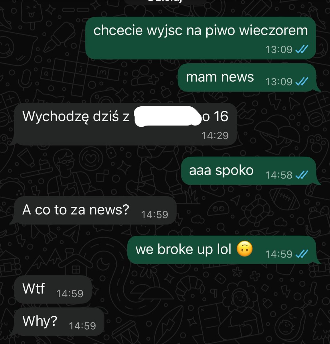 czerwonewisnie's tweet photo. why is announcing you broke up to ur friends so deeply humbling https://t.co/tNqVMzbmWX