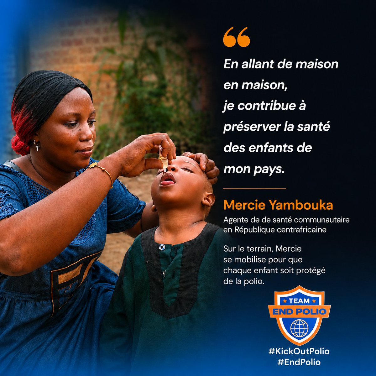 UNICEFAfrica's tweet photo. Les femmes sont en première ligne pour protéger la santé des enfants.

Elles dirigent des équipes de vaccination, renforcent la confiance des familles, répondent à leurs préoccupations et aident les services de santé à atteindre chaque enfant.

#KickOutPolio https://t.co/6YroED2qOk