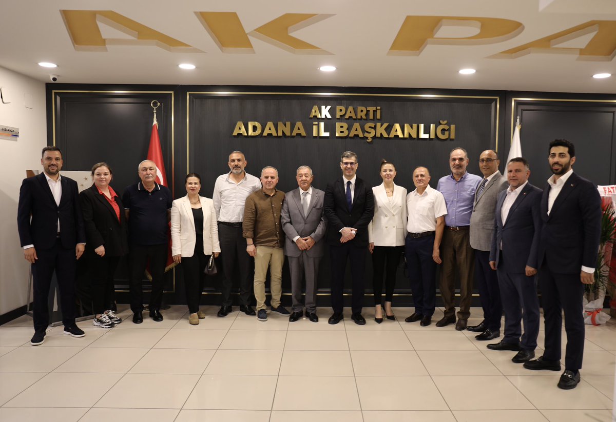 akpartiadanail's tweet photo. TÜRK-İŞ 4. Bölge Başkanı Sn. Edip Gülnar ile TÜRK-İŞ’e bağlı sendikaların Adana Şube Başkanları ve Genel Sekreterlerine ziyaretleri için teşekkür ediyoruz.

@omerrcelik @abuyukgumus @yahyacelik_ @ozmehmetemin @avmustafaozkan
@KaramikSunay
@abdullahdogru01 @farukaytek https://t.co/Z6RHFFPXJS