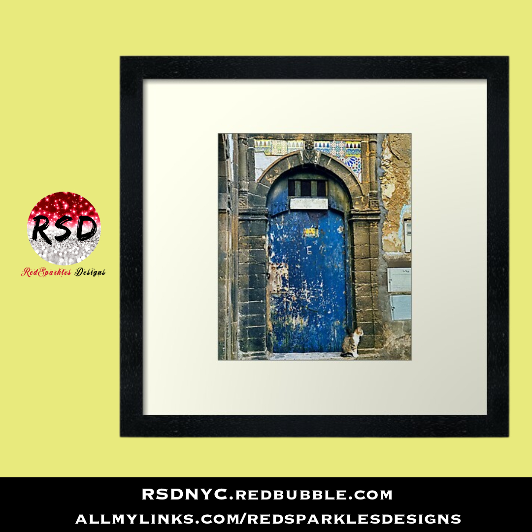 RedSparklesNYC's tweet photo. ESSAOUIRA MEDINA BLUE DOOR KITTY FRAMED ART PRINT 🇲🇦🐈Bring the charm of Morocco home with this print featuring a curious kitty in Essaouira’s historic Medina.

https://t.co/zYV9VryKn9

#Photography #Morocco #TravelArt #RedBubbleStore #RSDAroundTheWorld #RSD #RedSparklesDesigns https://t.co/ubRCcxg6od