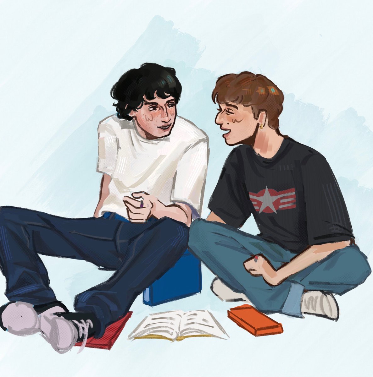 WillAndersqu's tweet photo. Doodle of them #byler https://t.co/LimzVBxLyt