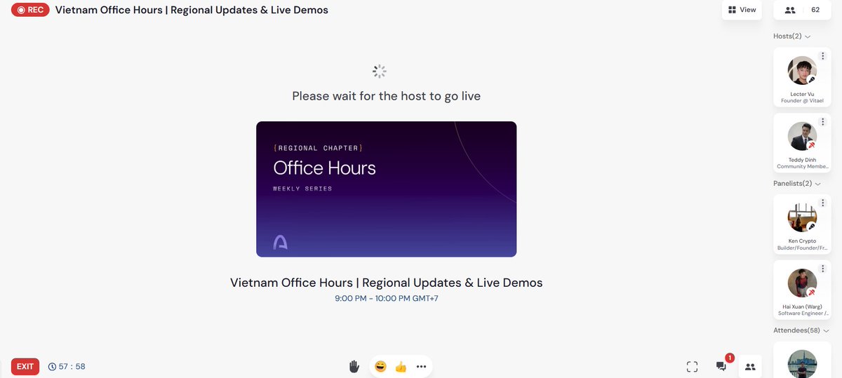 Arcvnbuilders's tweet photo. VietNam Office Hours #3 Chính Thức Bắt Đầu 🔻

A nh em tham gia Space để cùng lắng nghe những chia sẻ của builders về quá trình xây dụng 2 Dapp nhé. 

Tiếp bước series này với sóng số 3, lần này tụi mình mở rộng hơn có thể join hơn 300 anh em cùng lúc. 

Hẹn gặp anh em tại buổi AMA nhé