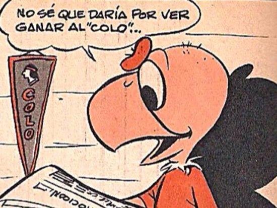GolTriste's tweet photo. Un día como hoy, pero en 1949, Condorito sale por primera vez en una tira cómica. Patrimonio cultural del país y por supuesto, un colocolino acérrimo.

#Condorito #ComicColoColo #ComicColocolino https://t.co/TDjL0bt0RK