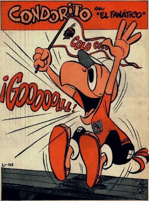 GolTriste's tweet photo. Un día como hoy, pero en 1949, Condorito sale por primera vez en una tira cómica. Patrimonio cultural del país y por supuesto, un colocolino acérrimo.

#Condorito #ComicColoColo #ComicColocolino https://t.co/TDjL0bt0RK