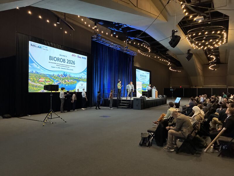 IEEEembs's tweet photo. #BioRob2026, which just wrapped up on Tuesday, brought together brilliant minds from #IEEE #EMBS &amp; #IEEERAS for an unforgettable experience.

BioRob's keynotes, sessions, &amp; workshops encompassed many areas of biorobotics &amp; biomechatronics innovation. https://t.co/5L88OJdRbC
