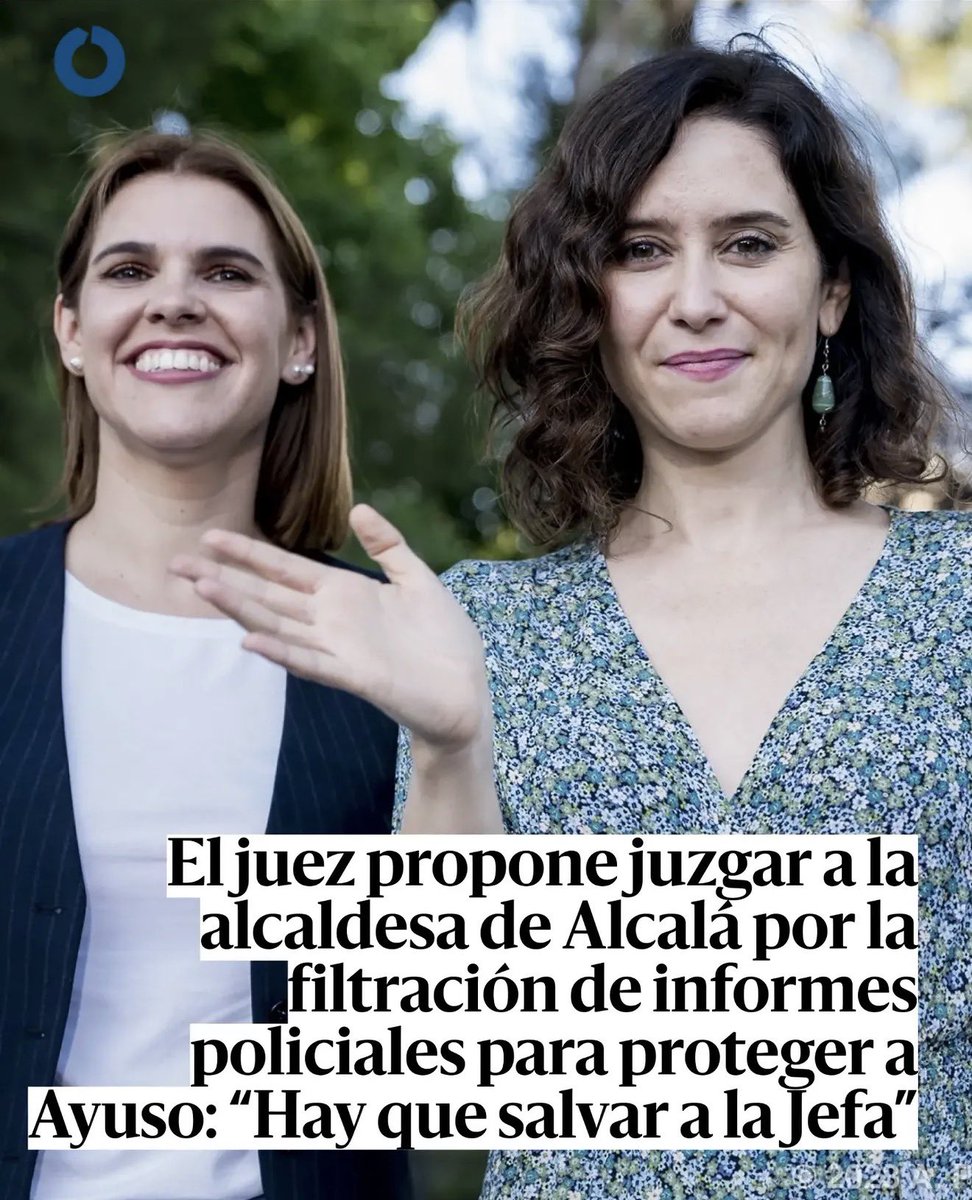 crispmarcote's tweet photo. Ayuso había culpado, sin pruebas, a migrantes de un centro de acogida de Alcalá de Henares, de cometer agresiones sexuales.

Y a la alcaldesa de Alcalá no se le ocurre otra cosa que defender a su “jefa” que filtrar un documento policial! 

“Hay que salvar a la Presidenta. Hay que salvar a la Jefa”. 

https://t.co/jo077mKnfN