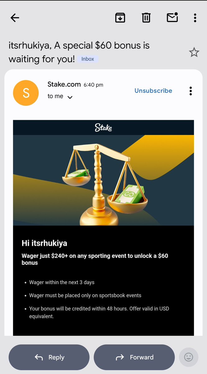 rhukiyq's tweet photo. Sana binigay mo nalang $60 @Stake 😄 https://t.co/MDPMH18UA9