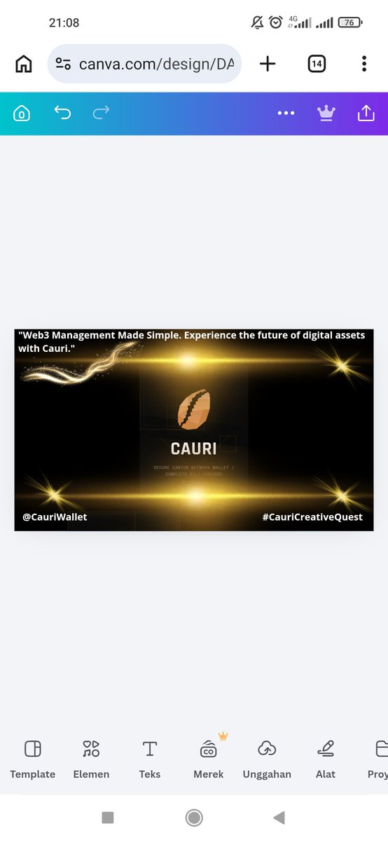 maun_alan's tweet photo. Crypto doesn't have to be complicated. Cauri Wallet brings power and simplicity straight to your fingertips. Proud to share my latest design for the community! 🚀✨#CauriCreativeQuest @CauriWallet https://t.co/ogqHzIJ0Mg