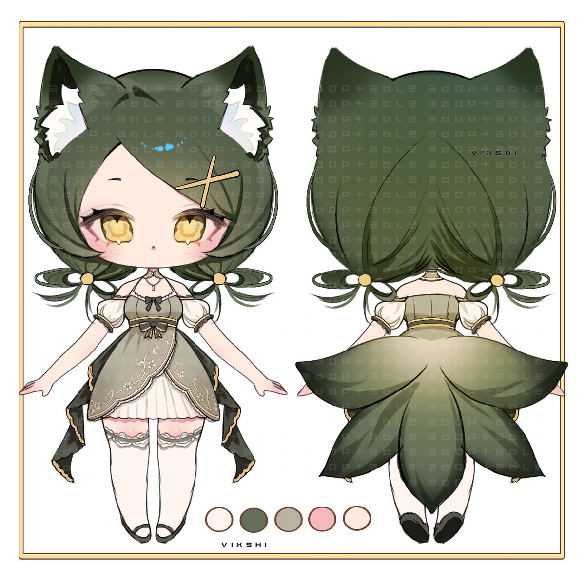 _Vix_shi_'s tweet photo. 🌿Sylvan vixen🌿

★personal use- 35$
★commercial use - 60$ (use for vtubing, mascot, manga, novel, book cover etc feel free to ask! :3)
★commercial merch use - 70$ (sell as merch,i.e., keychains, stickers..etc)

link below ^^ 

#adoptable #vgen #vgenshop #digitalart #chibi https://t.co/PmCJ5czNRp