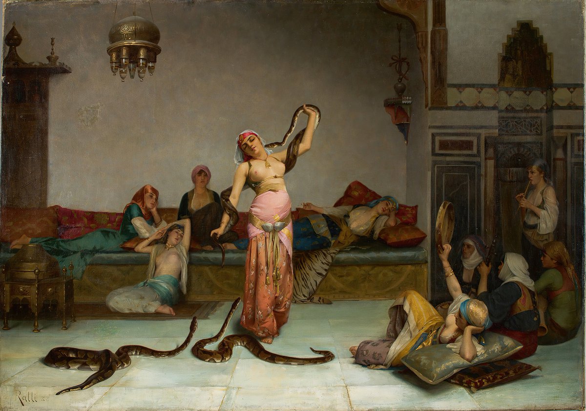greendwan's tweet photo. مروضات الأفاعي
رسم: Theodoros Ralli https://t.co/gAKenZ0g7I
