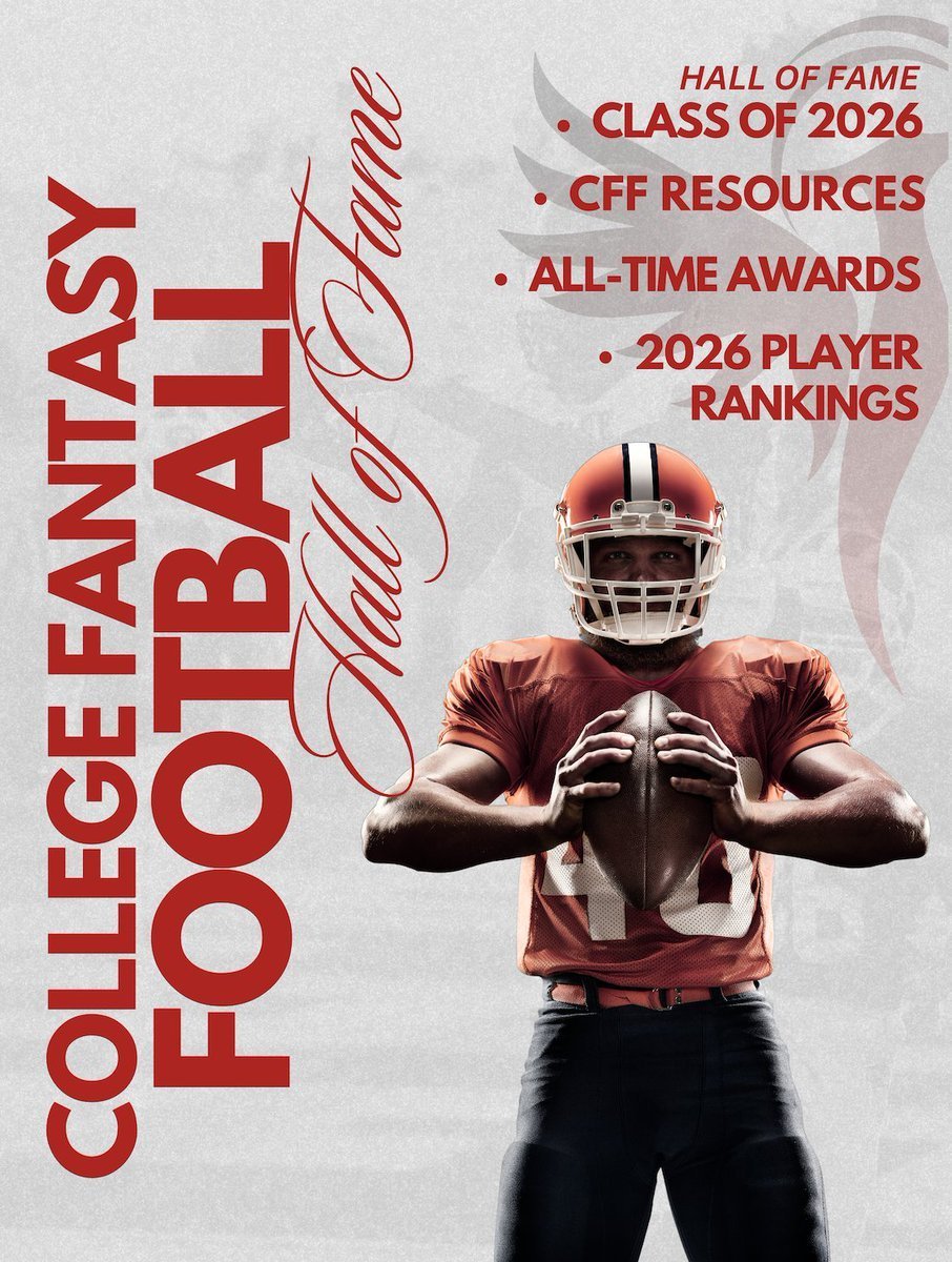 GridironSchol91's tweet photo. The College Fantasy Football Hall of Fame
- Class of 2026 & 2025
- All-time CFF Award Winners
- CFF Resource Page
- and so much more…    

Tour the Hall Today: 
https://t.co/6Tl4FQ1ehU