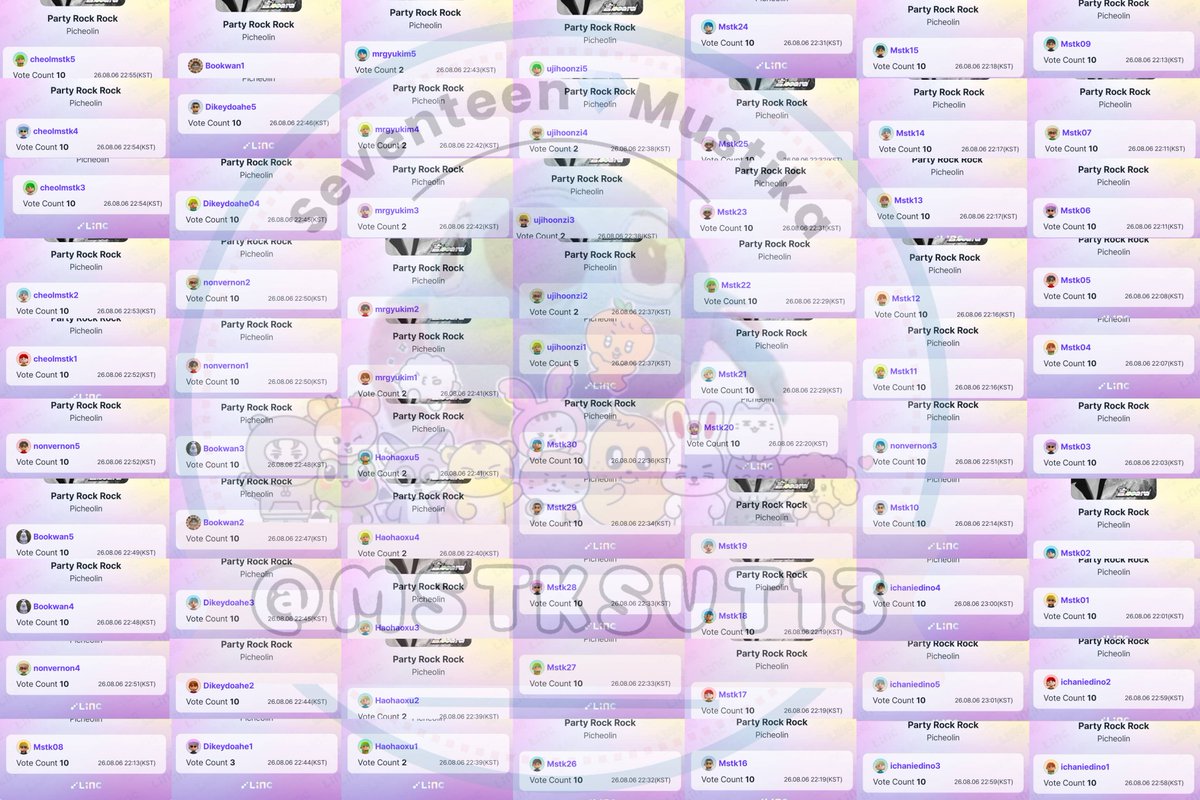 mstksvt13's tweet photo. Day 4 done casted 700 votes (21.000 fp) ✅

Don't forget to cast your daily vote on linc for Dino (Picheolin) - Party rock rock Inkigayo prevote caratdeul
👉1 account max 10 votes (300fp) per day
👉End tomorrow at 23.59KST

#SEVENTEEN #DINO #PICHEOLIN #PARTYROCKROCK https://t.co/G84WLiw1OV